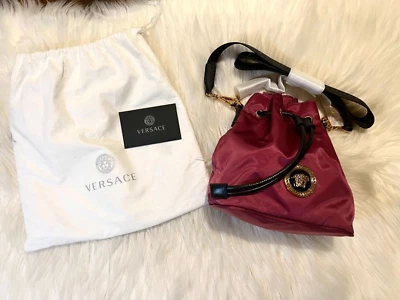 Nuevo Versace Nylong Bolso Bucket con Etiquetas, Bandolera y Bolso de Hombro Foto 1 de 4