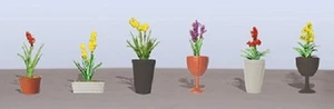 JTT Scenery Products 95568 - O Scale - Potted Flower Plants #2 6/pk - Picture 1 of 1