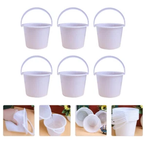 6 Pcs Paint Storage Bucket Artist Brush Cleaner Bucket Artist Brush Basin - Picture 1 of 12