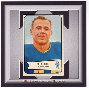 1954 Bowman BILLY STONE #106 NM *stunning football card for your set* M37b