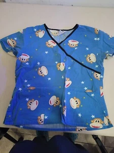 Womens medical scrubs size medium 9 shirts and 5 pants great condition Reg. Fit - Picture 1 of 24