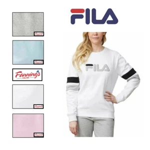 Fila Ladies' Heritage French Terry Crew Neck Sweatshirt- A35 - Picture 1 of 20