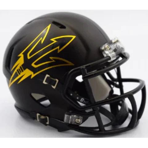 Arizona State Sun Devils NCAA Mini Speed Football Helmet Satin Black- NCAA Cover
