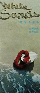 Vintage White Sand Hotel Hawaii Travel Brochure Waikiki Rate Sheet 1960s - Picture 1 of 7