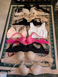 Lot 10 Bras 40C Gilligan O'Malley Vanity Fair Warner's Soma Bali Cacique #2 EC - Picture 1 of 4