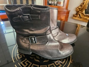 stivaletti donna argento lucido taglia 5 uk 38 euro - Foto 1 di 7