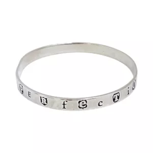 Vass Ludacer Sterling Silver 925 Bangle Bracelet Stamped PERFECTION Vintage 90s - Picture 1 of 7