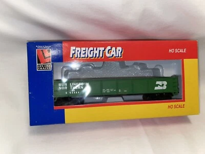 LIFE LIKE TRAINS BURLINGTON NORTHERN 8549 GREEN GONDOLA NIB - Image 1 of 4
