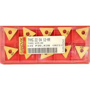 10 SANDVIK TNMG 220412-MR - Klasse 435 CNC Drehmaschine beschichtet Hartmetall Dreheinsätze - Bild 1 von 9