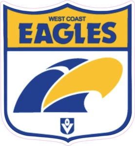 WEST COAST EAGLES 1987-1989 STICKER - Picture 1 of 1