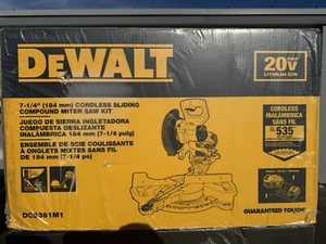 Dewalt 20V MAX Cordless 7-1/4 Sliding Miter Saw with (1) 20V Battery 4.0Ah Kit - Picture 1 of 2
