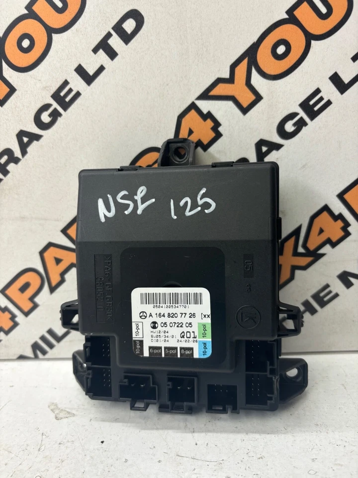 2006 MERCEDES ML320 W164 3.0 V6 DOOR NSF CONTROL MODULE ECU A1648207726 - Image 1 of 4
