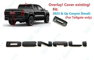 OVERLAY 1PC Gloss Black Rear Tailgate DENALI Letter Emblem 2023+ Canyon DENALI - Bild 1 von 6