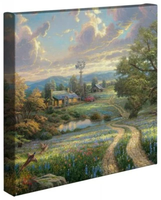 Lona envuelta Thomas Kinkade Country Living 14 x 14 Foto 1 de 3
