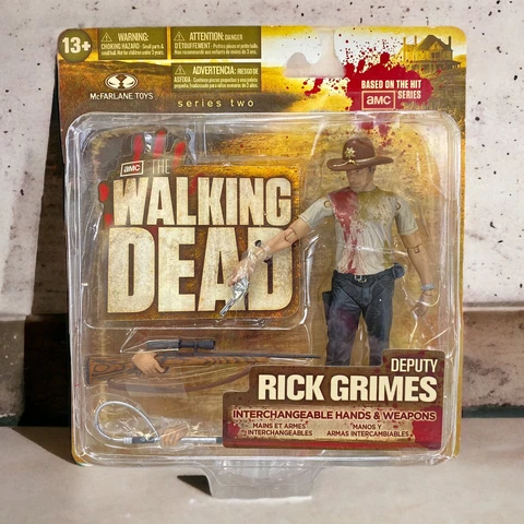 The Walking Dead Deputy Rick Grimes Action Figure Series 2 Mcfarlane Toys ~ NEW Cover