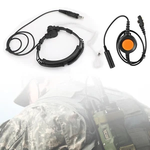Casque micro gorge tactique Big Plug 7,1 mm pour Hytera PD780/700/788/782 PT580H - Photo 1/17