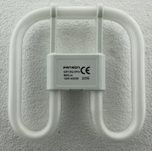 2D 16W 4 pin Cool White 4000k Patron PLQ GR10q 960lm 05828 Pack of 2 - Picture 1 of 12