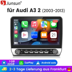 10.1" Android 13 Autoradio Carplay GPS Nav WIFI BT FM SWC Für AUDI A3 8P 03-2013 - Bild 1 von 17