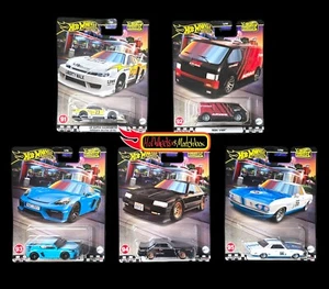 Hot Wheels NISSAN SKYLINE NISSAN SILVIA PORSCHE BOULEVARD SET OF 5 IN STOCK 2024 - Picture 1 of 6