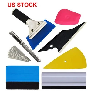 US Car Window Tint Tools Kit Scraper Squeegee for Auto Film Tinting Installation - Picture 1 of 8