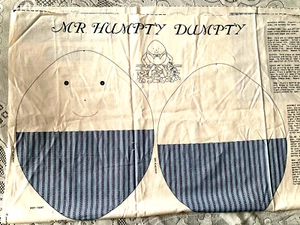 Mr. Humpty Dumpty Cut and Sew Pillow Panel and Book - Picture 1 of 5