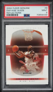 2004 Fleer Genuine Reflections Dwyane Wade /100 #9 PSA 9 Mint Pop 1 - Picture 1 of 2