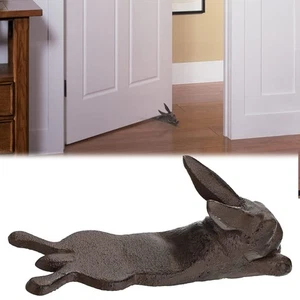 Antique Style Door Stop Hare Wedge / Black – Decorative And Functional Piece - Picture 1 of 7
