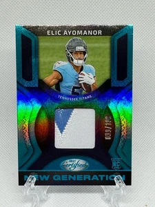 2025 Panini Certified Elic Ayomanor New Generation Jerseys Teal 99/199 RC - Bild 1 von 2