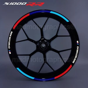 Reflektierend motorrad Felgenaufkleber für BMW S1000RR Streifen laminiert M XR - Picture 1 of 12
