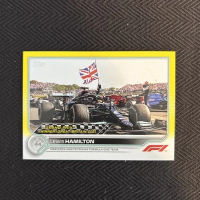 2022 Topps Formula 1 - Grand Prix Winners Lewis Hamilton #160 Yellow /125 - Image 1 of 2