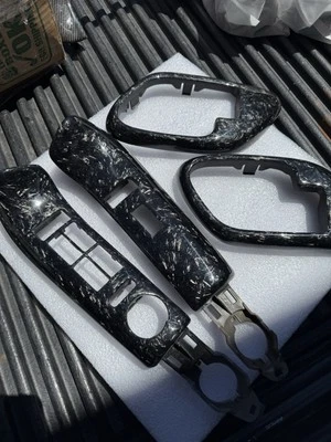 GMC Sierra Chevrolet Silverado 1995-1998 interruptor de ventana forjado fibra de carbono OBS Foto 1 de 4