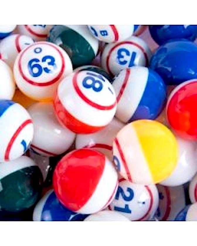 Professional Bingo Ball Set- Multi Five Color Single Numbered Coated- B1-O75 - Image 1 of 1