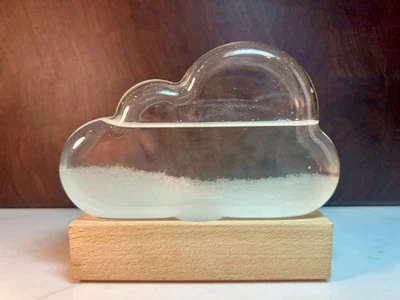 Vidrio Nube Tormenta Predictor del Tiempo-Cristal Pronóstico Vidrio-Ciencia-Maestro-Aprende Foto 1 de 4