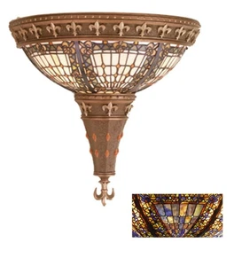 Meyda Tiffany 19819 Stained Glass / Tiffany Two Light 17"h x 18"w - MultiColor - Picture 1 of 1