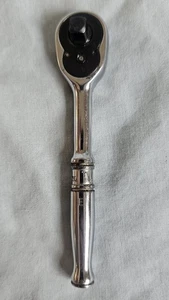 Snap-On TM70B  1/4” Drive Chrome 4.25” Long, Stubby Ratchet Made In USA - Picture 1 of 11