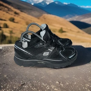 Skechers Tone Ups Toning Shoes Womens Size 9 Gym Black Sneakers SN 11753 Women’s - Picture 1 of 24