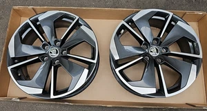 2st Alufelgen 18 Zoll Skoda Octavia 7.5Jx18 ET48 5E3601025M 5E3601025AP - Bild 1 von 13