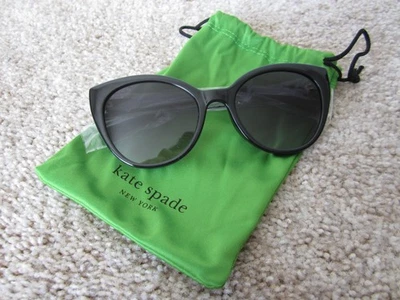 Kate Spade Samantha Cat Eye Black Women's Sunglasses 54-20-120 w/ Dust Bag - Image 1 of 4