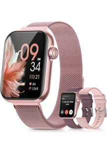 Smart Watch for Women – 1.85” HD Fitness Tracker, Heart Rate, IP68 Pink - Picture 1 of 9