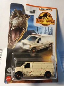 Jurassic World Dominion Mattel 2022 Matchbox Ford Panel Van Diecast (NUEVO CON ETIQUETAS) - Imagen 1 de 13