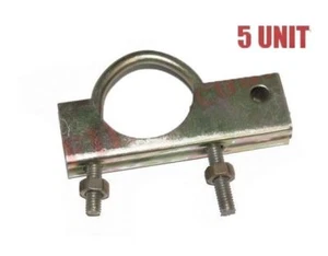 Exhaust Hanging U Bolt Clamp 5 Units Zinc Coated 2.5" Heavy Duty Universal - Picture 1 of 4
