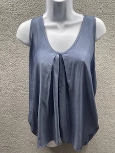 Hatch Maternity Collection Top Tunic Size Petite Small Flowy Blue Gray Relaxed - Picture 1 of 13