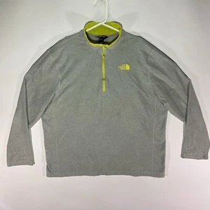 The North Face Jumper Mens Extra Large XL Grey 1/4 Zip Hiking Outdoor Fleece VTG - Picture 1 of 9