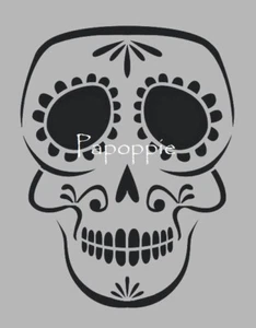 Plantilla Calavera de Azúcar Día de Muertos Hágalo Usted Mismo Multi Tallas Tú Elige Talla Envío Gratis - Imagen 1 de 11