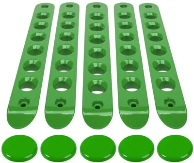 Cubiertas de inserción de mango de agarre verde y perillas de botón para Jeep Wrangler JK 07~17 Foto 1 de 4