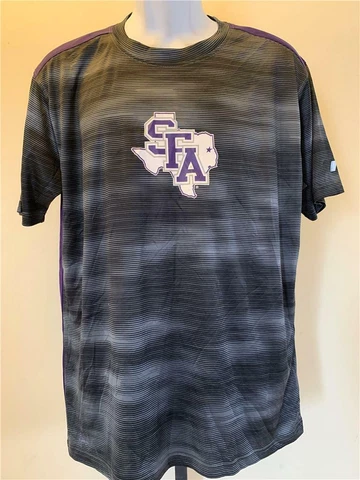 New Stephen F. Austin State Lumberjacks Mens Sizes L-2XL Black Russell Shirt Cover