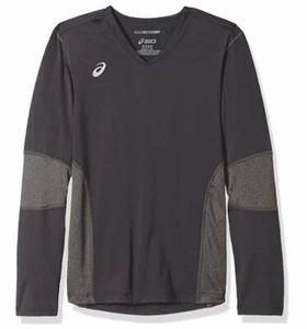 ASICS unisex-child Jr. Decoy Long Sleeve, Steel grey/Heather Grey, X-Large - Picture 1 of 1