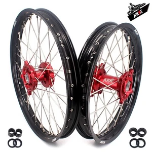 KKE 21in. 19in. Black Wheels Rims Fit SUZUKI RMZ250 2007-2025 RMZ450 2005-2025 - Picture 1 of 12