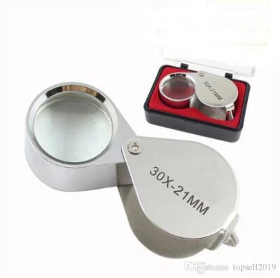 Lupe Leselupe 30 Fach Vergrößerung Vergrößerungsglas Handlupe Juwelierlupe Mini - Bild 1 von 2