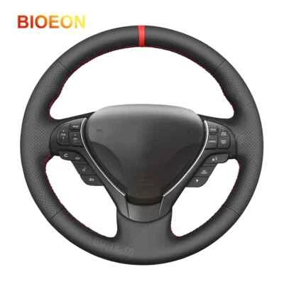 Черный чехол на руль из искусственной кожи для Acura RDX 2013-2018 / TL 2009-14 / ILX - Изображение 1 из 4